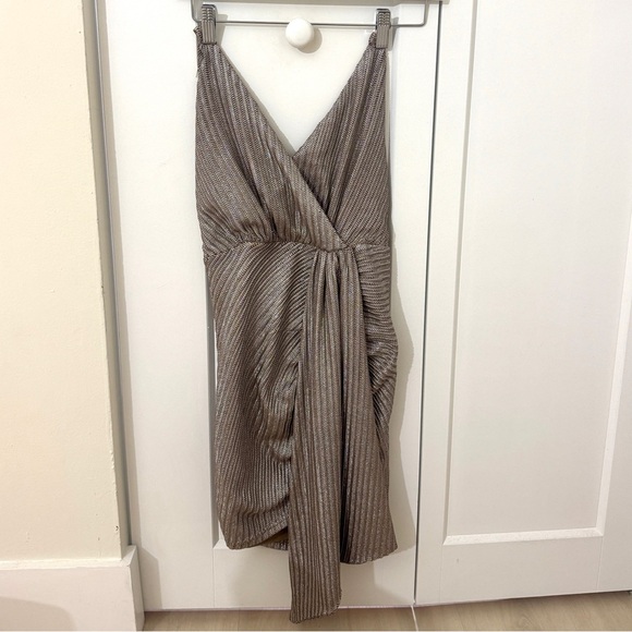 Luxxel Metallic Mini Dress - Picture 1 of 2